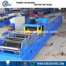 Hochwertige vollautomatische CZ Purlin Roll Umformmaschine / Metall Dach Verwendung Changable Größe C Kanal Traversen Roll Forming Machine